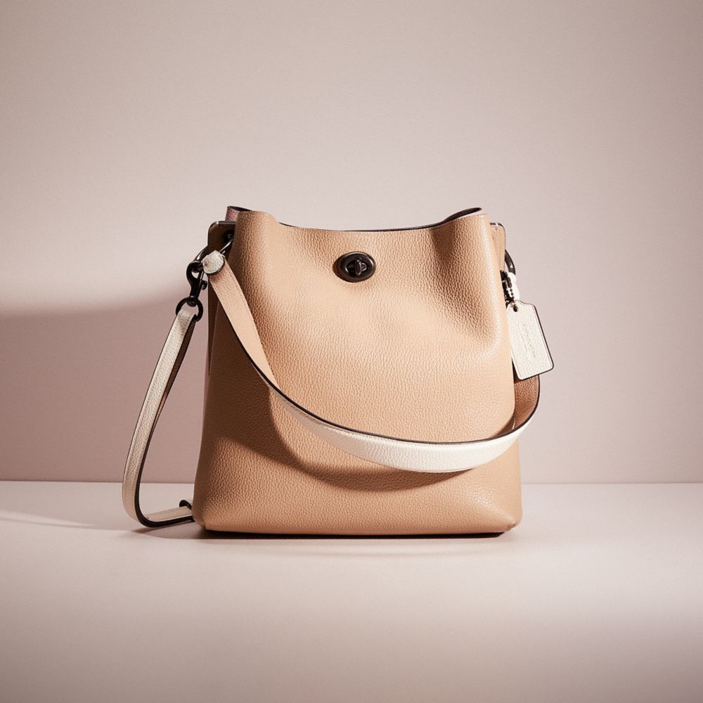 Charlie leather sale bucket bag coach