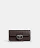 COACH®,MORGAN CROSSBODY,Embossed Leather,Mini,Silver/Amethyst,Front View