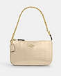 COACH®,NOLITA 19,Embossed Leather,Gold/Ivory,Front View