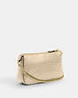 COACH®,NOLITA 19,Embossed Leather,Gold/Ivory,Angle View