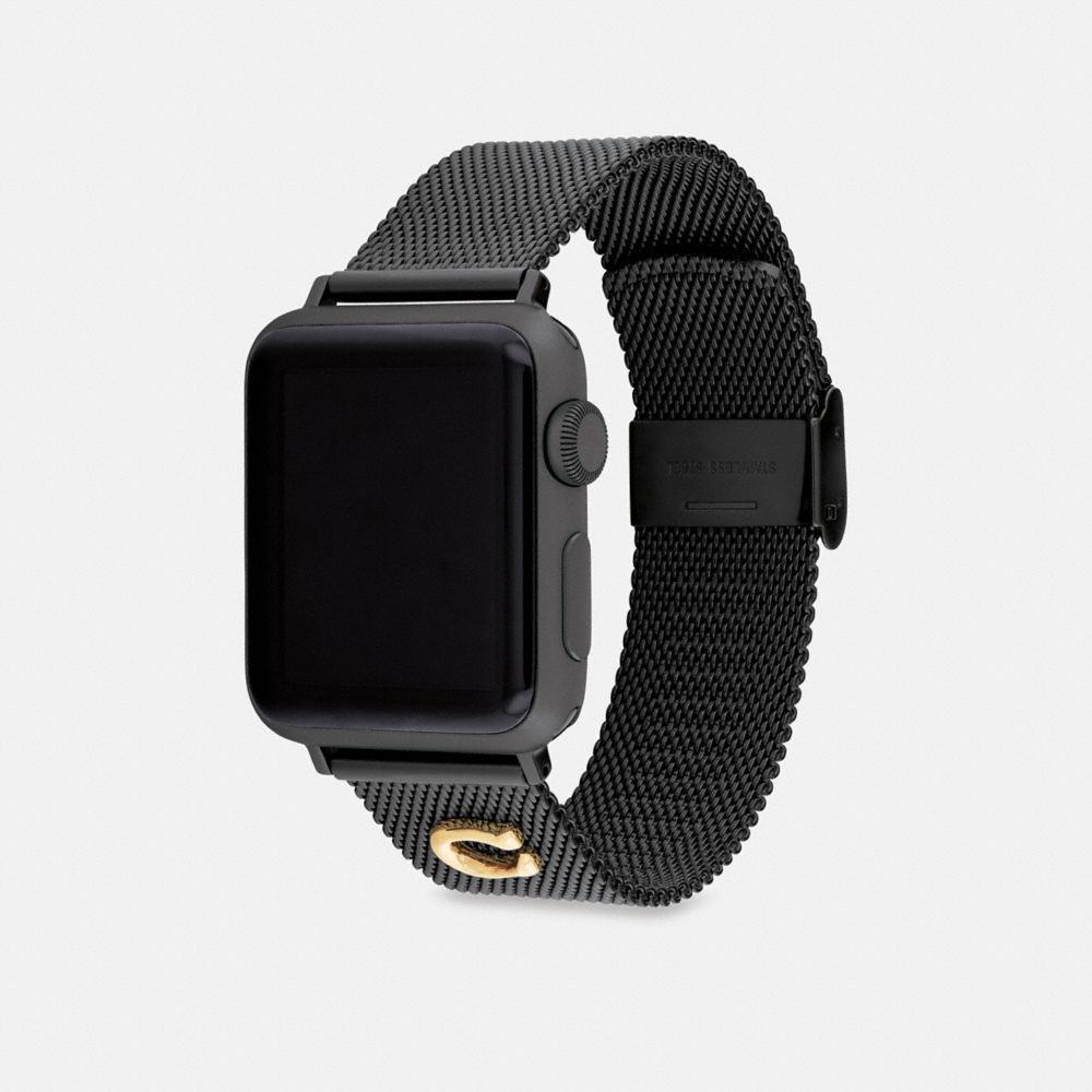  Coach Apple Watch Strap, Elevate Your Look and Customize Your  Timepiece, Mesh Bracelet, Designed for 38mm, 40mm, 41mm Apple Watches