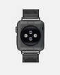 COACH®,APPLE WATCH® STRAP, 38MM, 40MM AND 41MM,Black,Back View