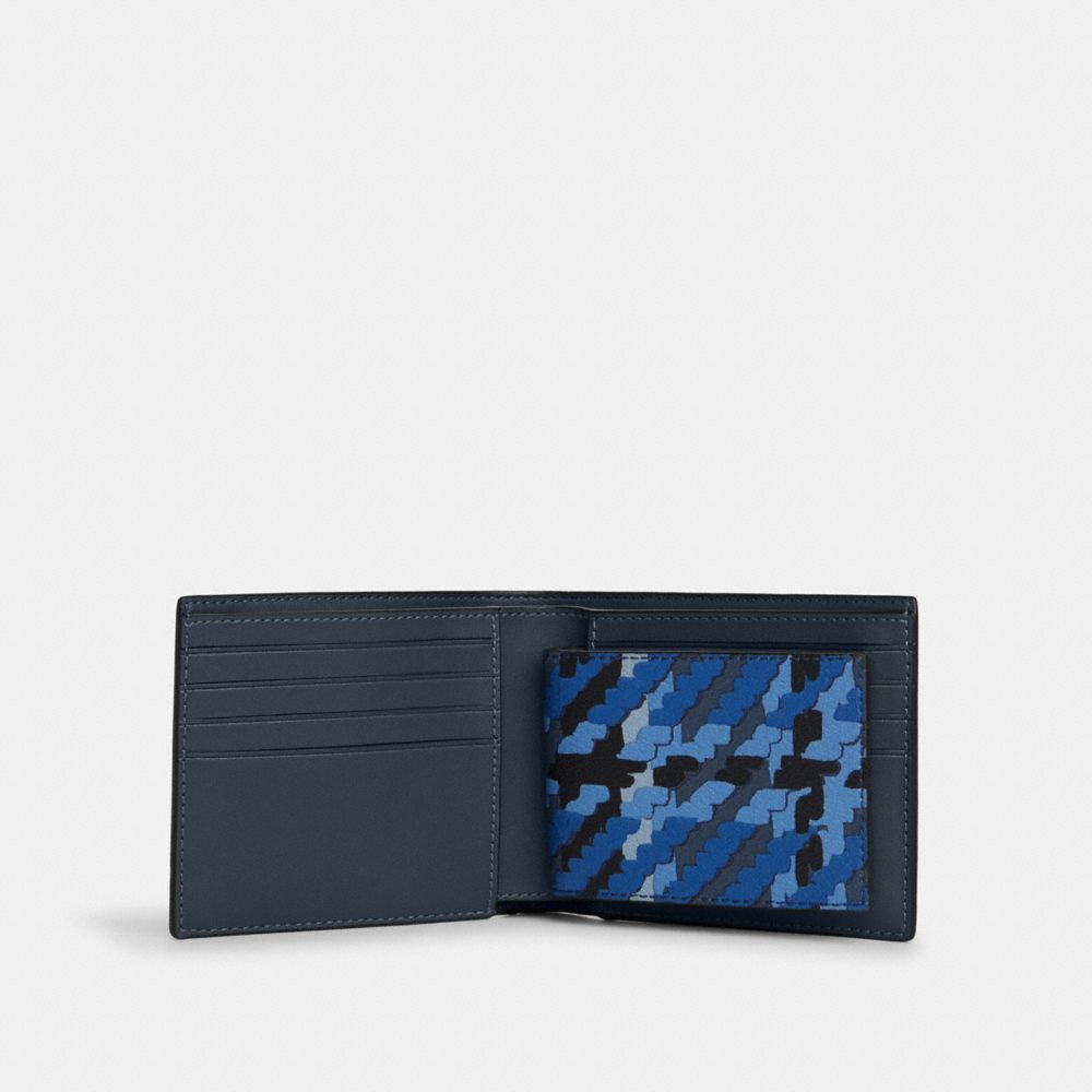 3 In 1 Wallet With Plaid Print