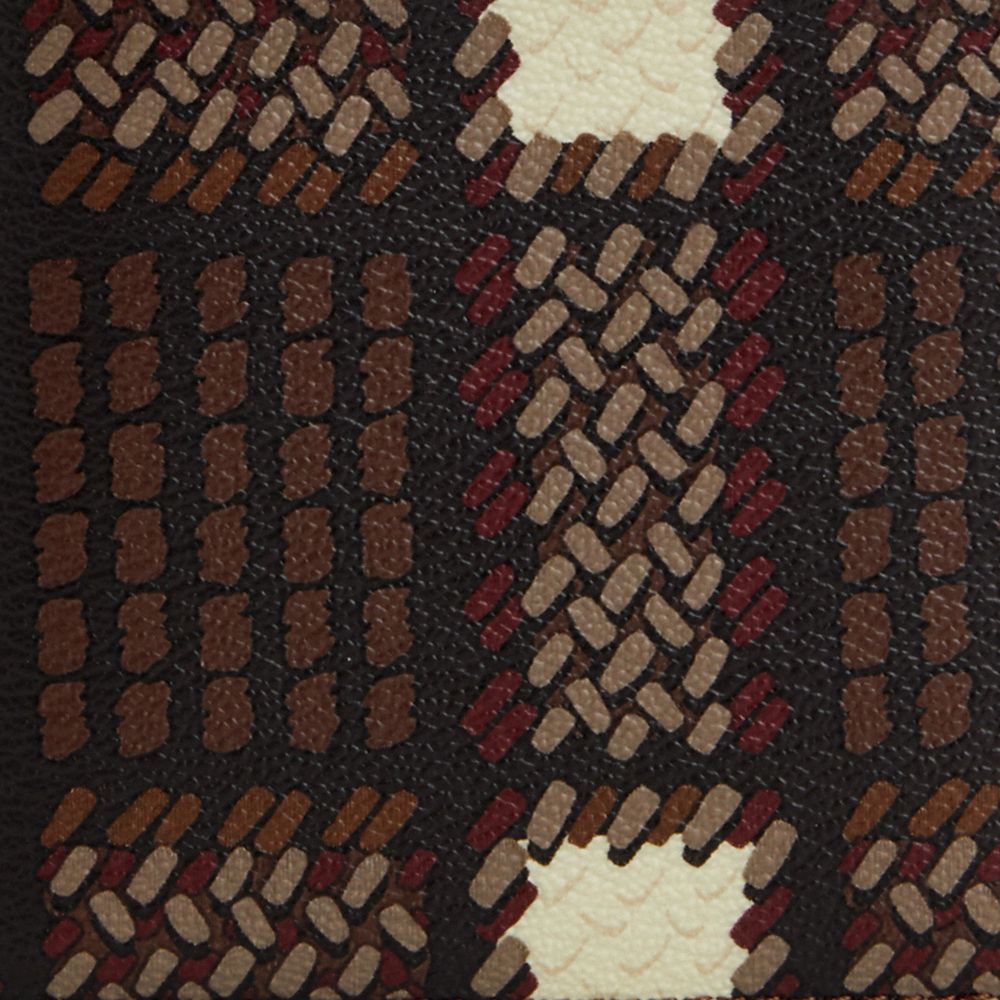 COACH®,3 In 1 Wallet With Plaid Print,