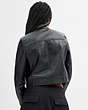 COACH®,LEATHER RACING JACKET,Leather,Black,Scale View