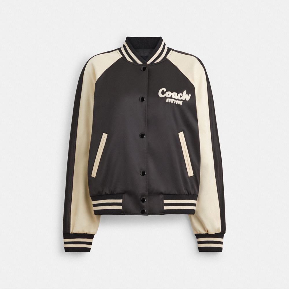 Satin Varsity Jacket