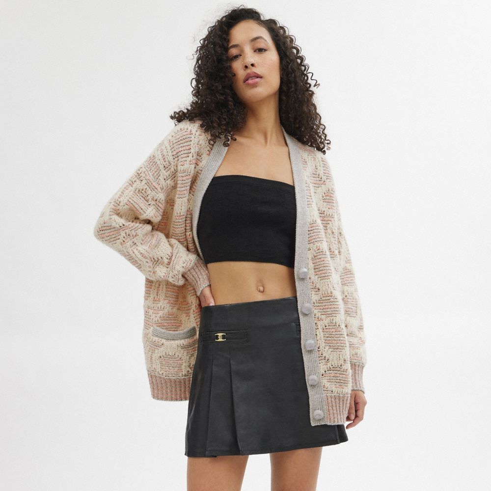 COACH®: Long Signature Cardigan