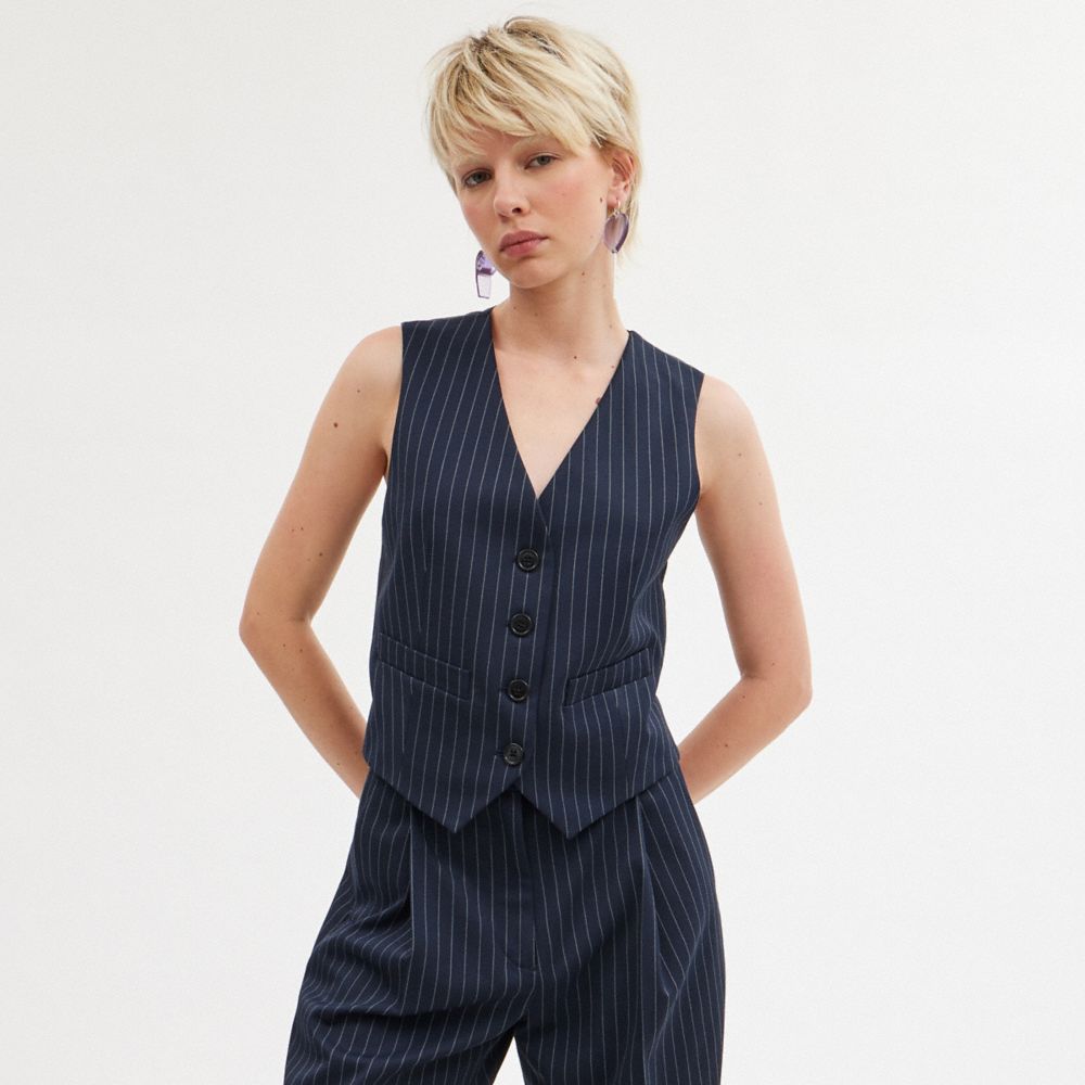 Vocni Women's Fully Lined 4 Button V-Neck Economy Dressy Suit Vest  Waistcoat ,Black,US M ,(Asian 3XL) 