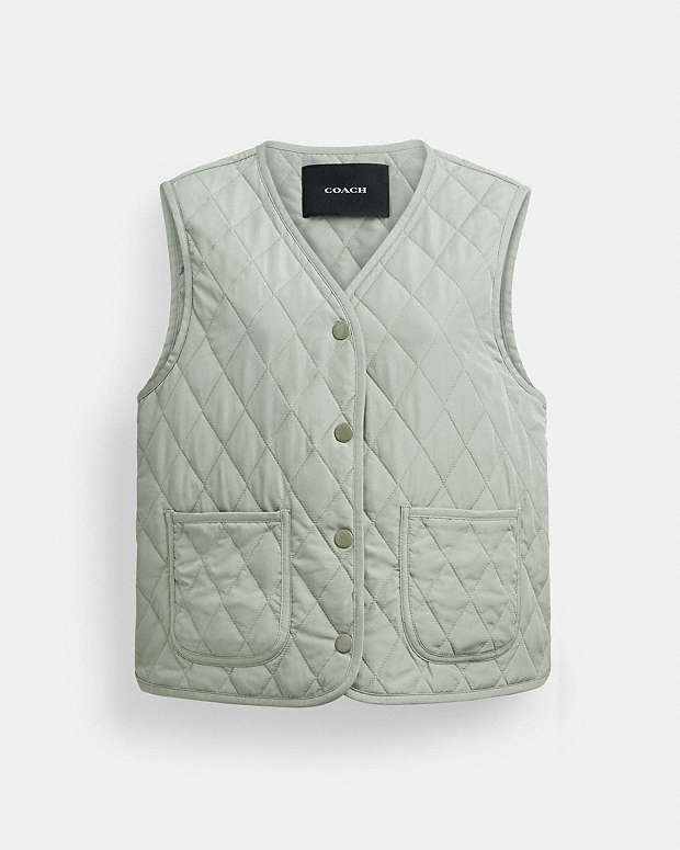 COACH®: Quilted Vest