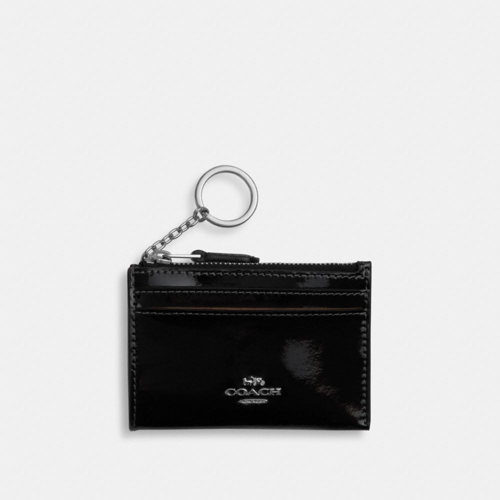 Coach Mini Metallic Leather Skinny ID Case