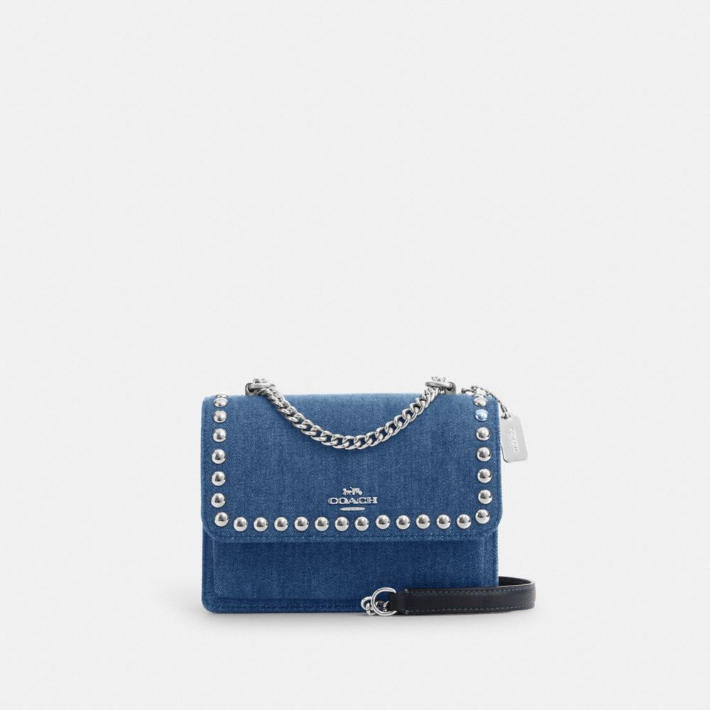 Leather crossbody bag Coach Blue in Leather - 25116241