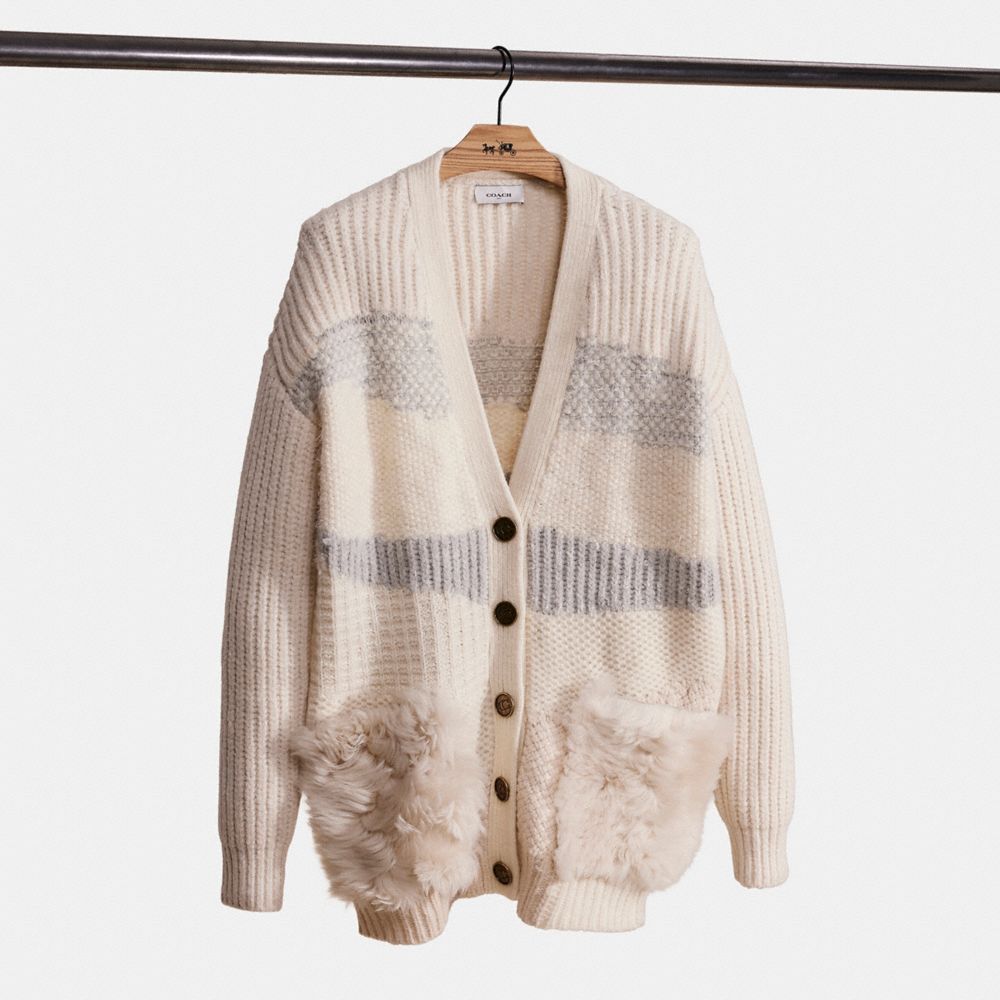Restored Cardigan With Shearling