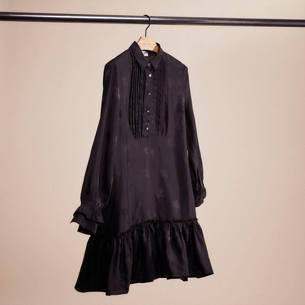 COACH®,RESTORED DAY DRESS,Black,Front View