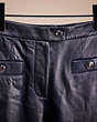 COACH®,RESTORED LEATHER PANT,Leather,Navy,Scale View