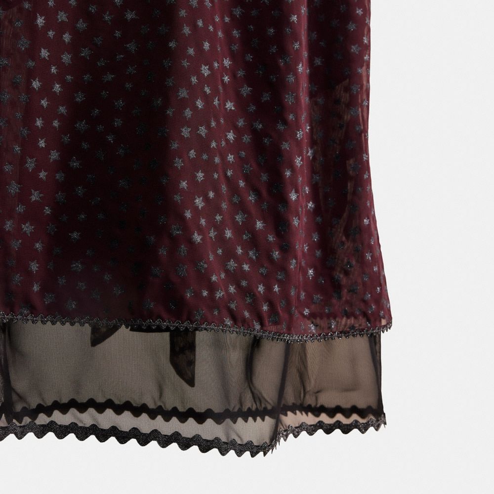 Restored Star Print Shirt Dress