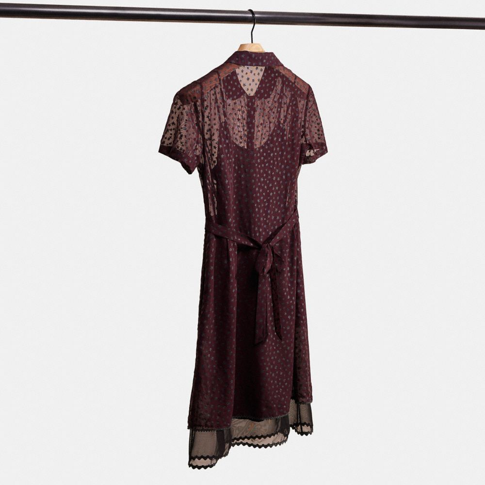 Restored Star Print Shirt Dress