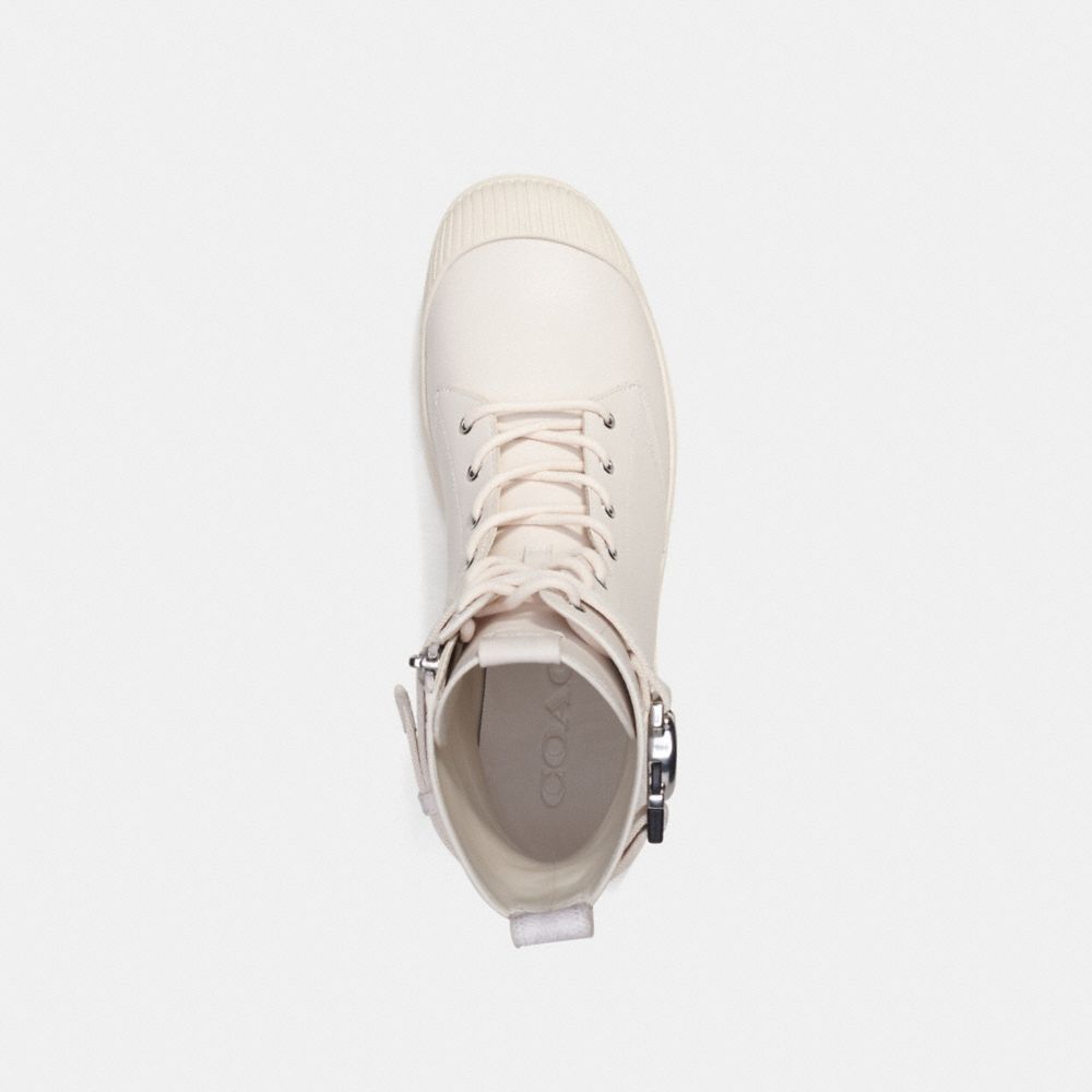 COACH®,Tucker Boot With Signature Canvas,,Inside View,Top View