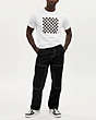 COACH®,RELAXED STRAIGHT FIT TWILL CARPENTER PANTS,cotton,Black,Scale View