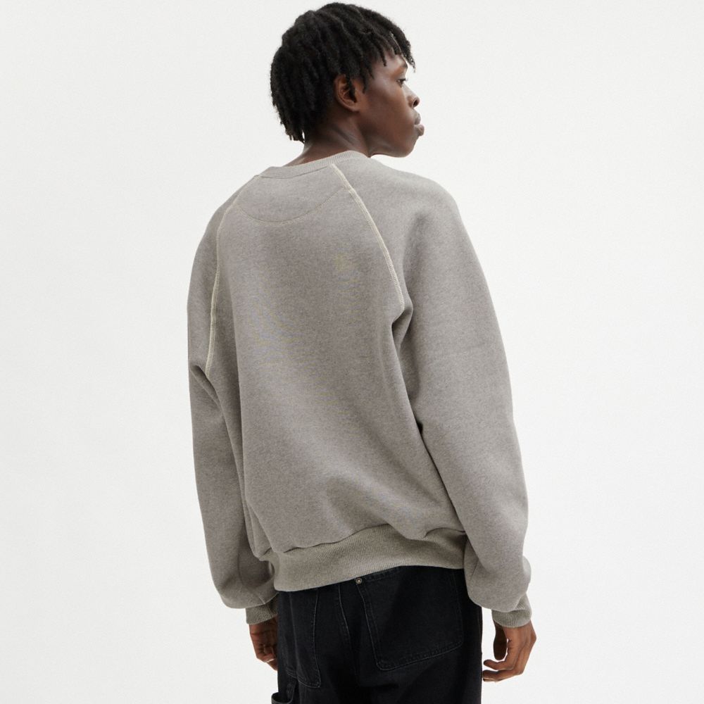 COACH®,COACH | DC SUPERMAN CREWNECK,Dark Grey,Scale View