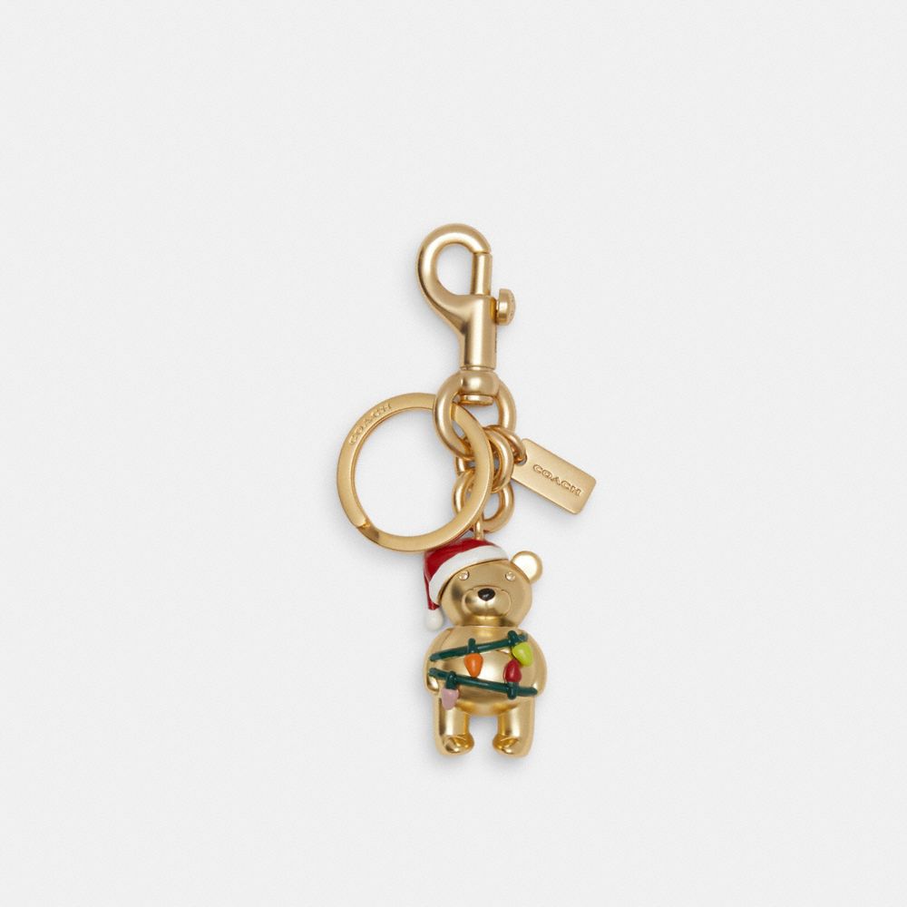 Christmas Lights Bear Bag Charm