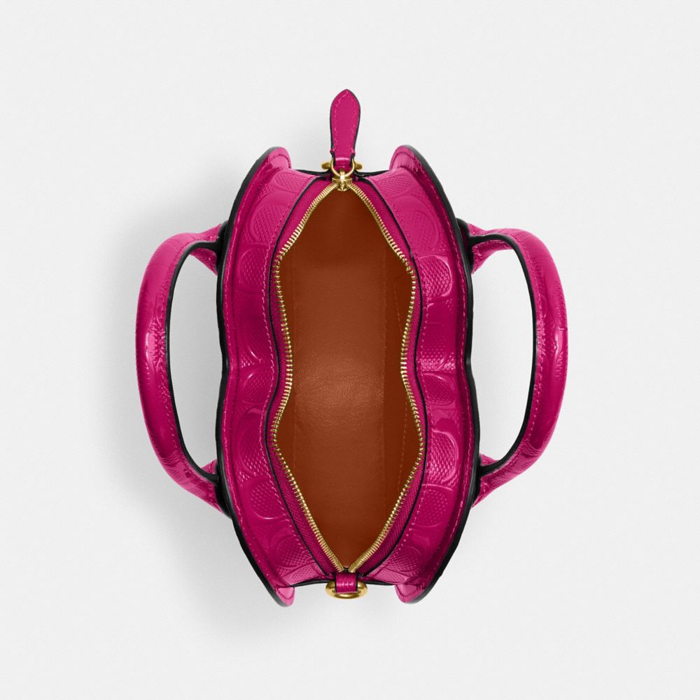 COACH®,Heart Bag In Signature Leather,,Inside View,Top View