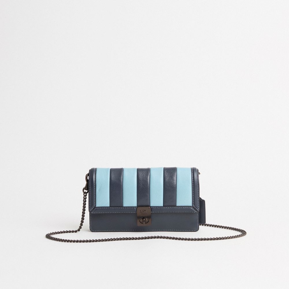 COACH RESTORED HUTTON CLUTCH WITH COLORBLOCK QUILTING 