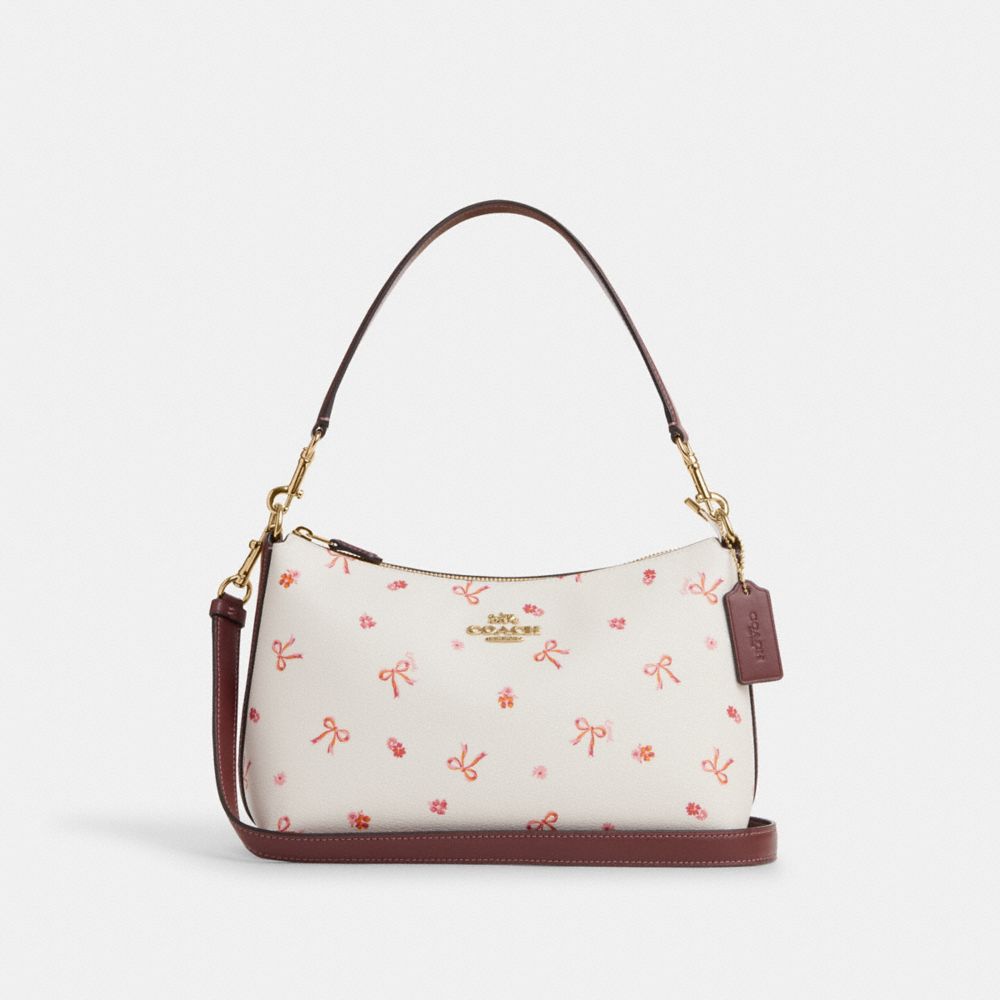 COACH® | Clara Shoulder Bag With Bow Print