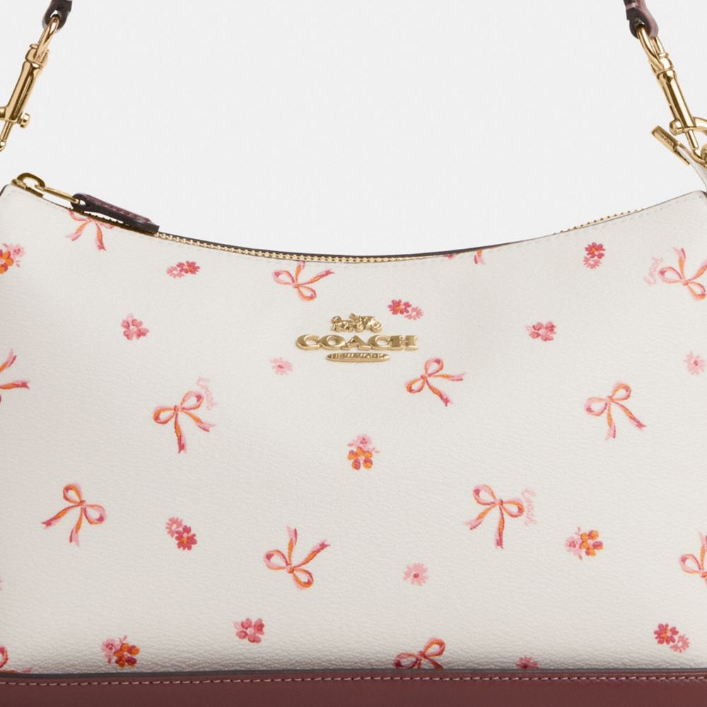 COACH® | Clara Shoulder Bag With Bow Print