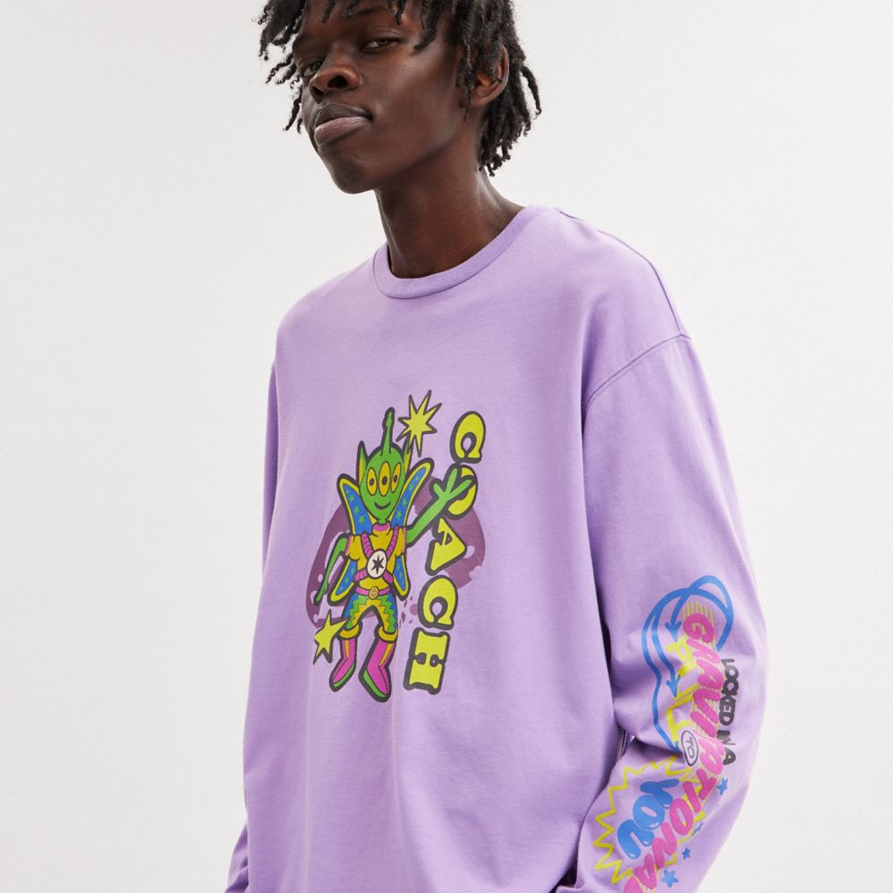 Purple sales alien shirt