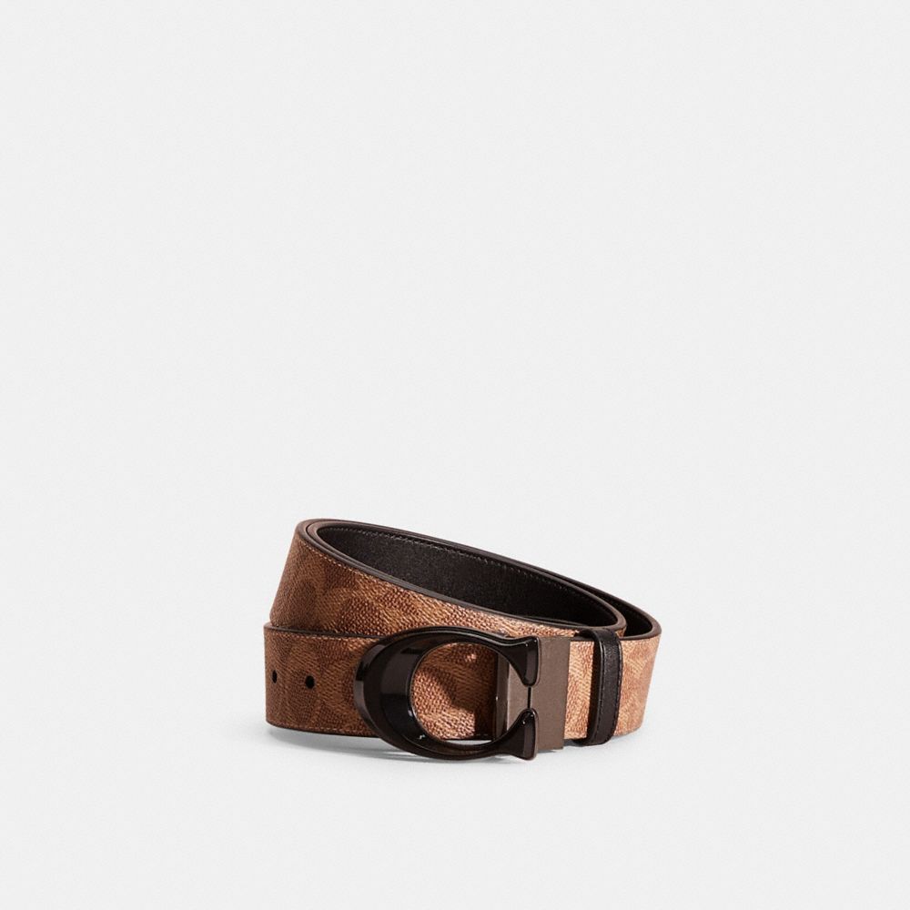 COACH®  Signature Buckle Belt, 38 Mm