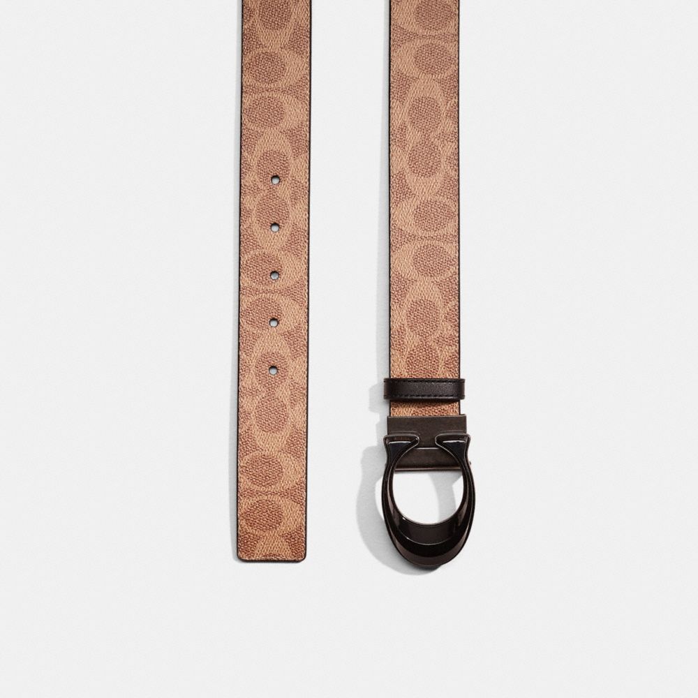 Restored Signature Buckle Cut-To-Size Reversible Belt, 38 Mm