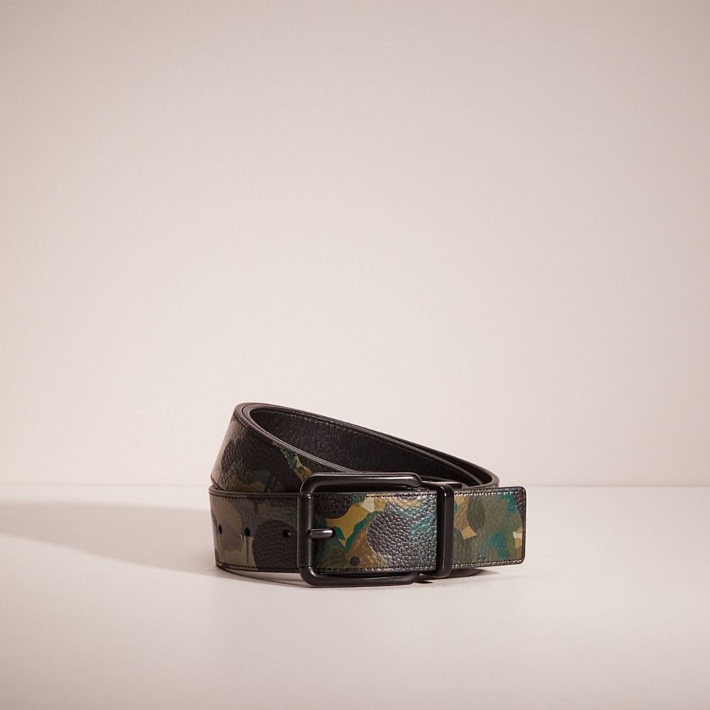 Brand new/Men Fashion Shows/LV reversible belt in blue and green monogram  leather