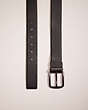 COACH®,RESTORED HARNESS BUCKLE CUT-TO-SIZE REVERSIBLE BELT, 38MM,Black/Mahogany,Closer View
