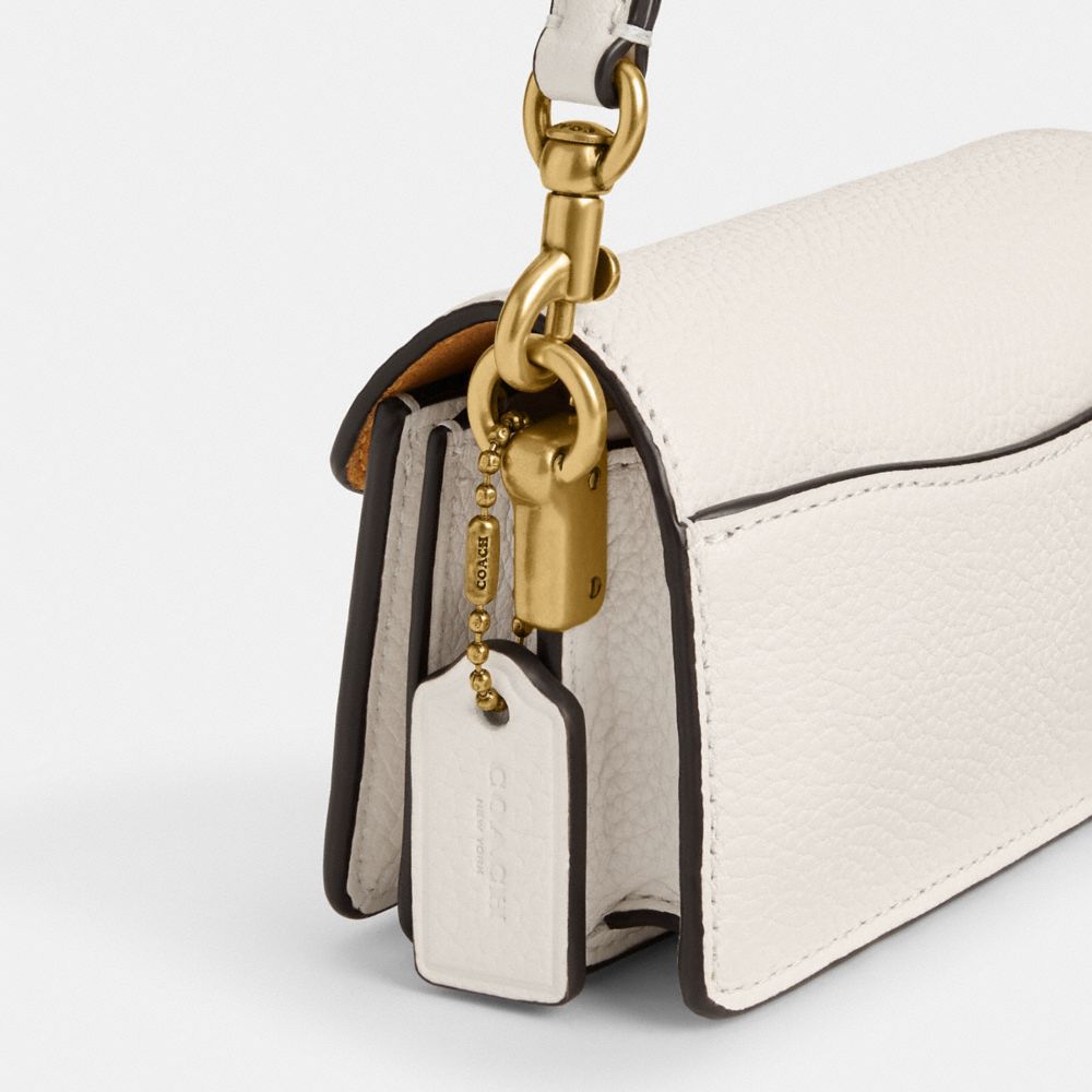 COACH®,SAC TABBY 12,Cuir galet raffiné,Laiton/Craie,Closer View
