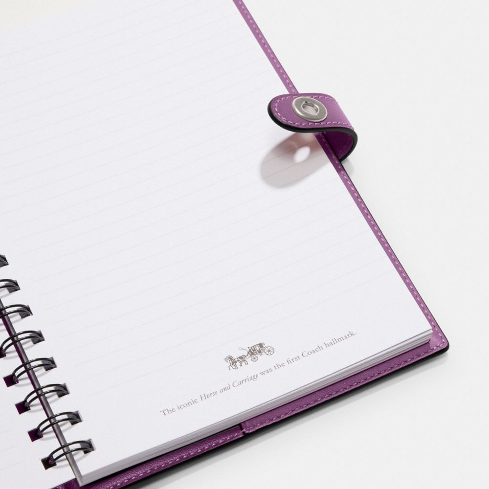 COACH®,Cosmic Coach Notebook With Rocket Print,,Interior View