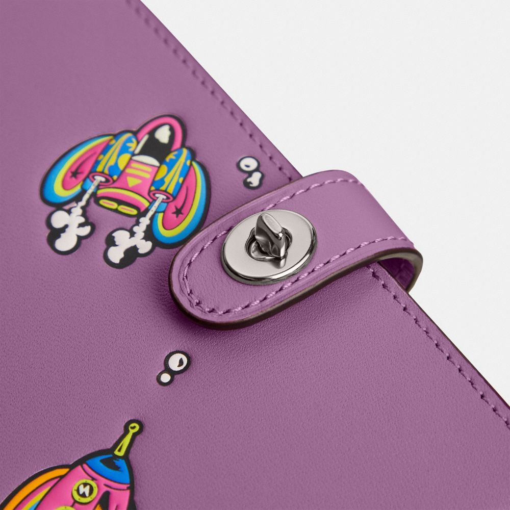 COACH®,Cosmic Coach Notebook With Rocket Print,,Closer View