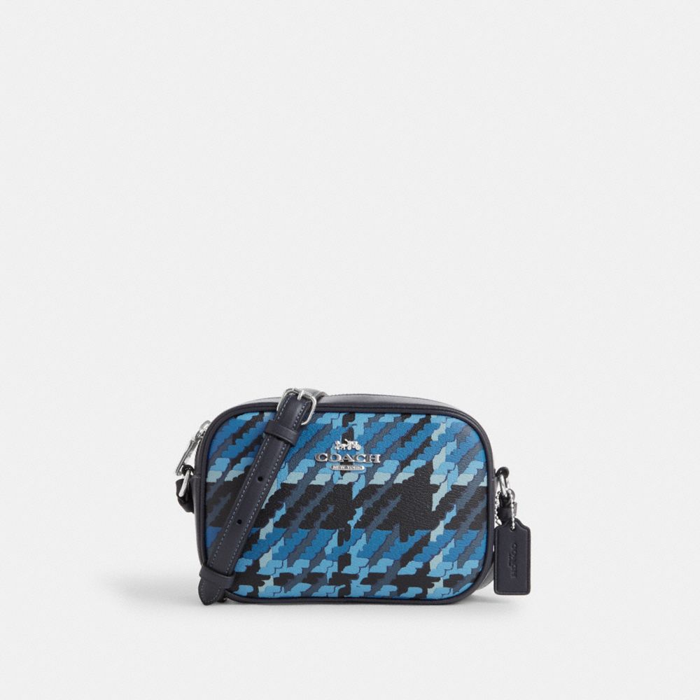 COACH®,Accessoires de fantaisie imprimé,Argenté/Bleu Multi,Front View