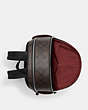 COACH®,COURT BACKPACK WITH SIGNATURE CANVAS AND LEOPARD PRINT,Medium,Silver/Light Saddle Multi,Inside View,Top View