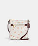 COACH®,MINI ROWAN FILE BAG WITH BOW PRINT,Coated Canvas,Small,Im/Chalk/Wine Multi,Front View
