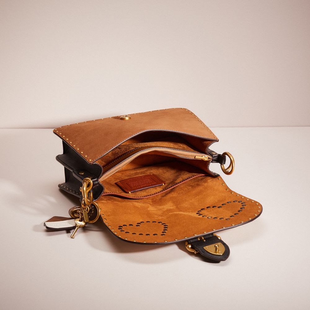 Upcrafted Beat Shoulder Bag In Colorblock With Rivets