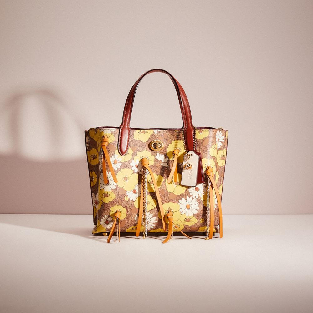 Coach floral clearance print tote bag