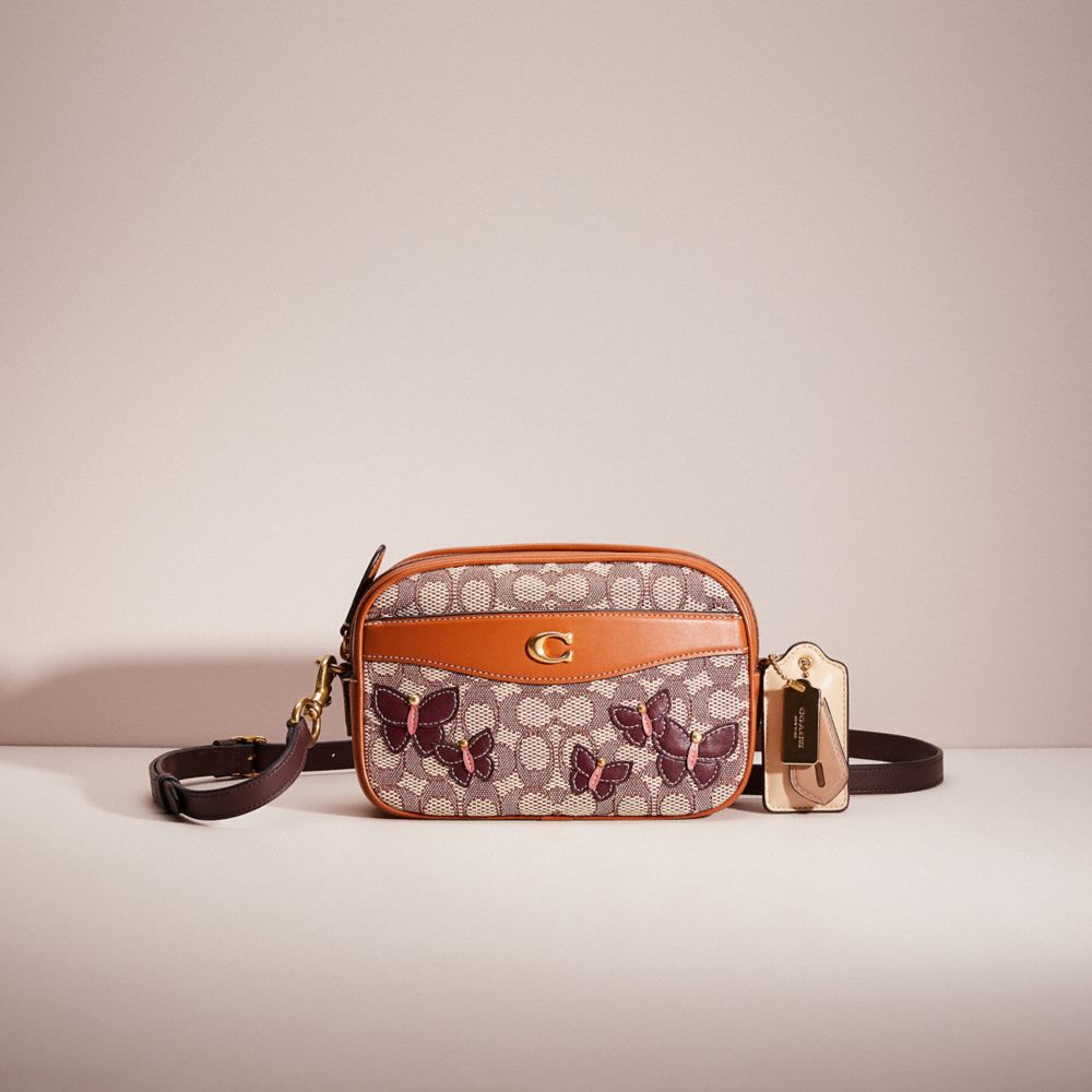 Coach monogram-jacquard Camera Bag - Brown