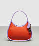 COACH®,Ergo Bag With Upcrafted Leather Sequins,Upcrafted Leather™,Small,Sun Orange/Iris,Front View