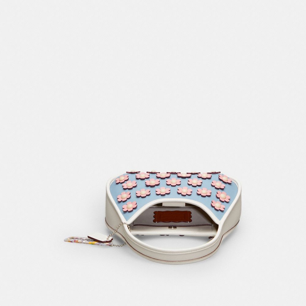 COACH®,Ergo Bag In Mini Flower Applique Upcrafted Leather,,Inside View,Top View