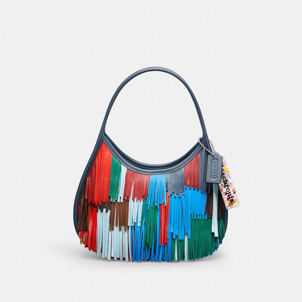 Multi Ergo Bag In Upcrafted Leather With Fringe