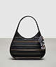 COACH®,Ergo Bag in Zipper Upcrafted Leather,Upcrafted Leather™,Small,Black,Front View
