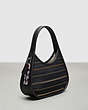 COACH®,Ergo Bag in Zipper Upcrafted Leather,Upcrafted Leather™,Small,Black,Angle View