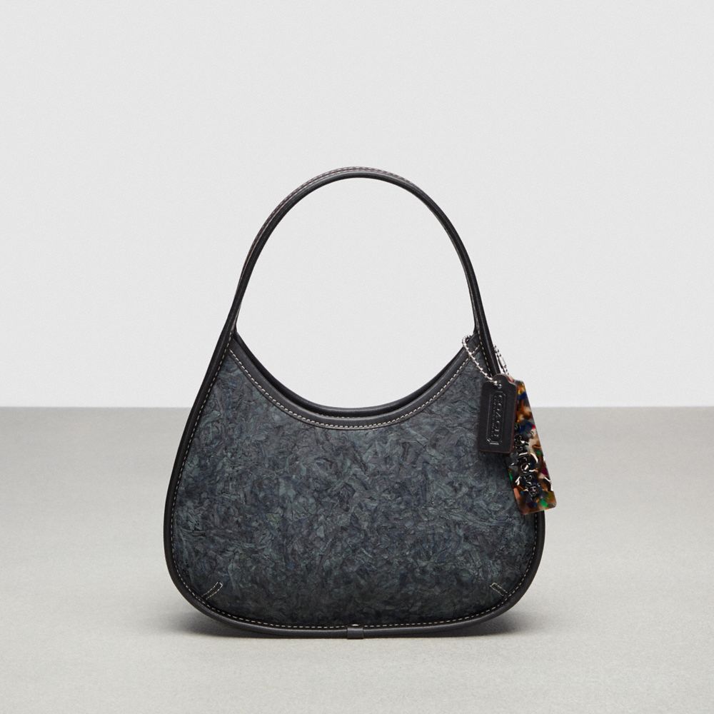 COACH®,Sac Ergo en cuir Upcrushed Upcrafted,Cuir retravaillé™,Noir,Front View