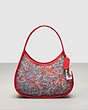 COACH®,Ergo Bag in Upcrushed Upcrafted Leather,Upcrafted Leather™,Small,Miami Red Multi,Front View