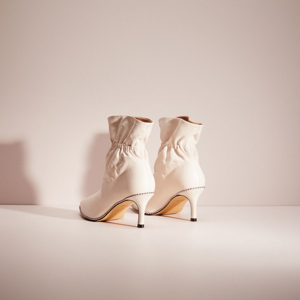 Coach hot sale white booties